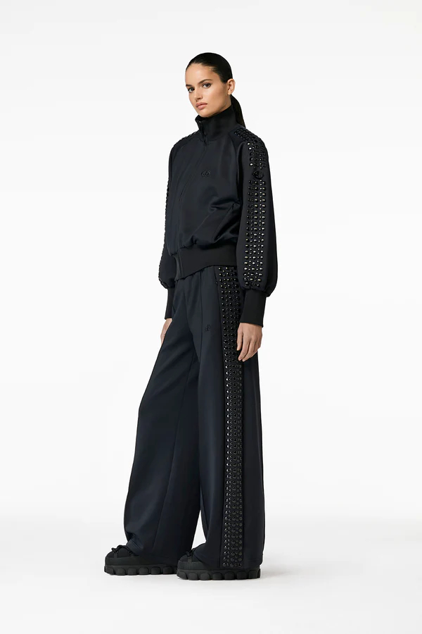 Goldbergh nohavice Rivet Wide Leg Track black Velikost: S