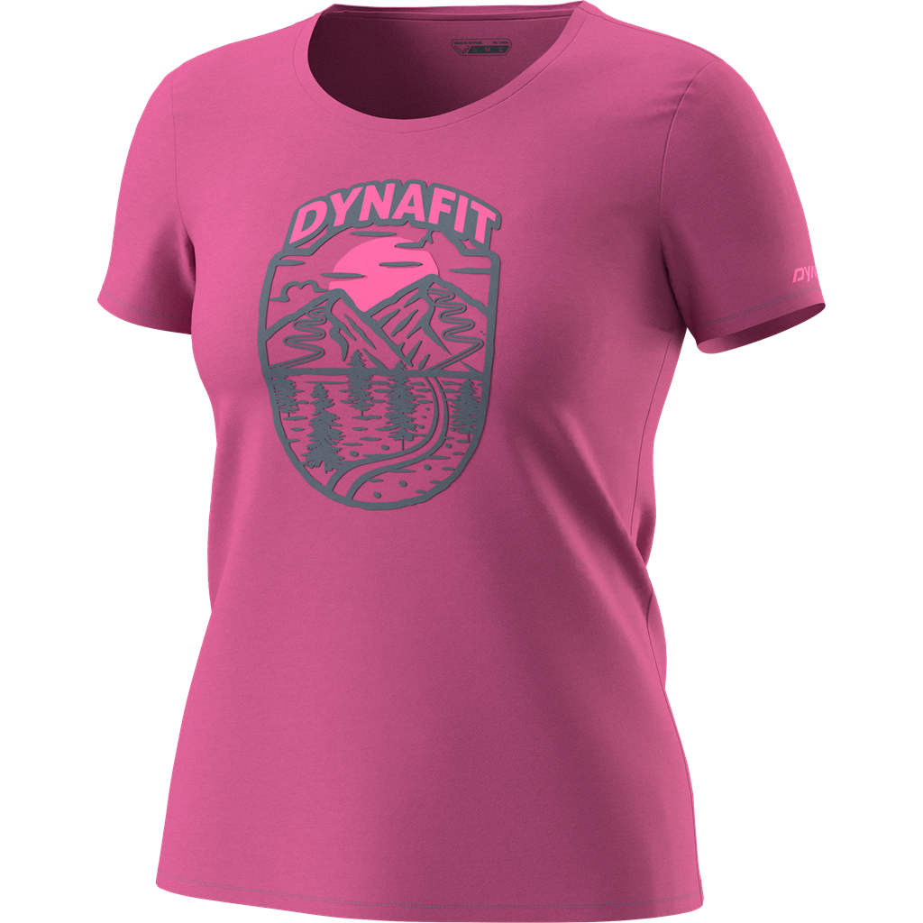 Dynafit tričko Graphic Co W S/S Tee magenta Velikost: 40