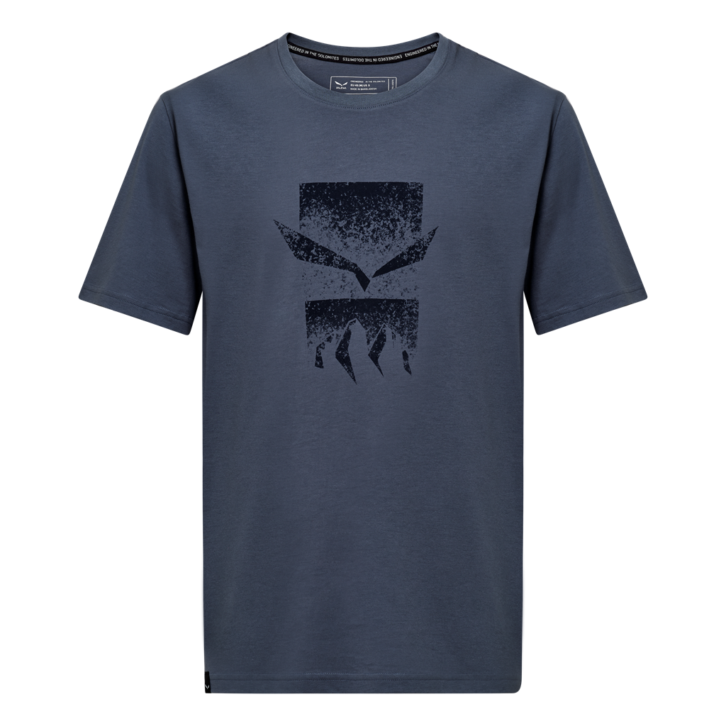 Salewa tričko Eagle 3Cime T-Shirt M java blue Velikost: 2XL