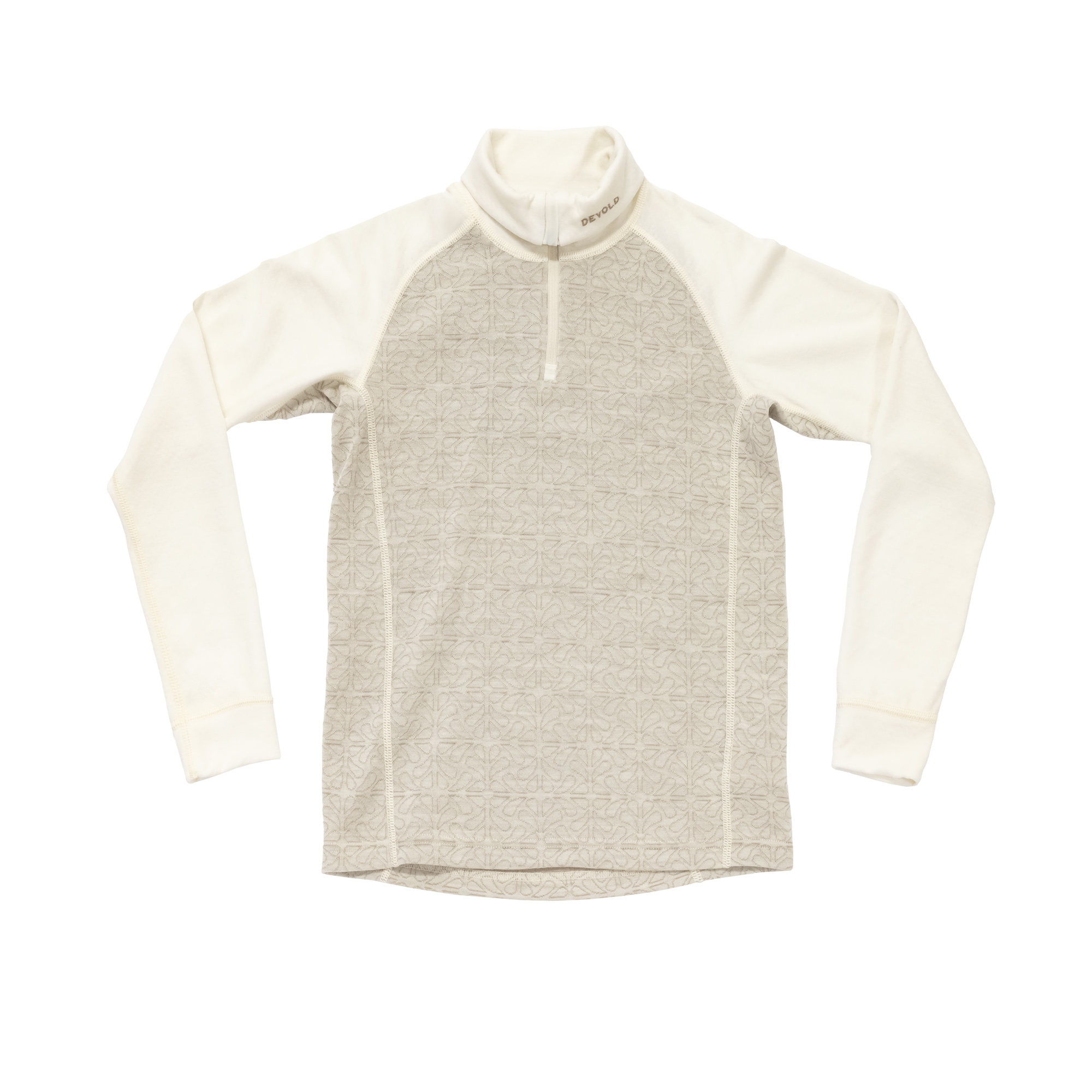 Devold tričko Duo Active Merino Shirt Ls Jr raw white Velikost: 16