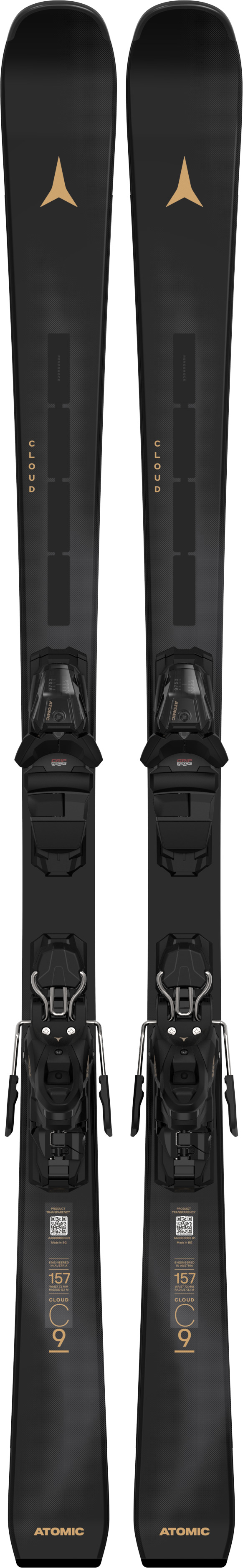 Atomic lyže s viazaním Cloud C9 Revoshock Light + M 10 Gw black 25/26 Velikost: 143