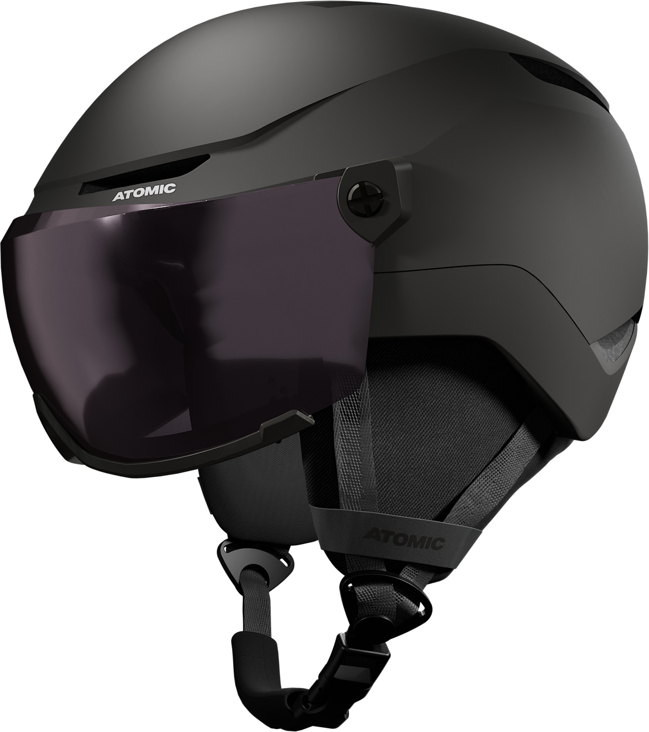 Atomic prilba Revent Visor Jr black 25/26 Velikost: 48-52
