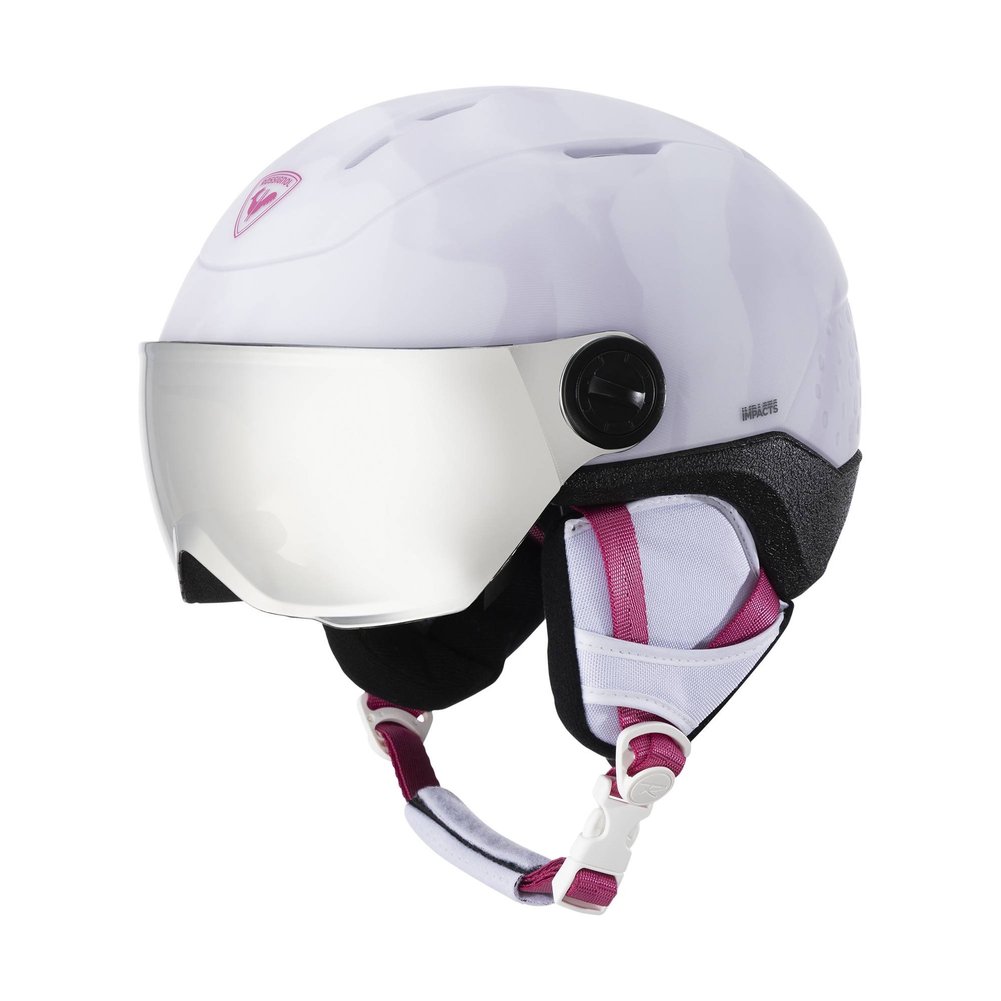 Rossignol prilba Whoopee Visor Impacts Jr white Velikost: S-M