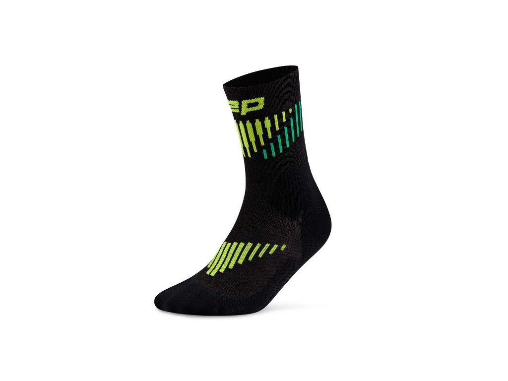 Cep ponožky Merino 3.0 black-lime Velikost: III