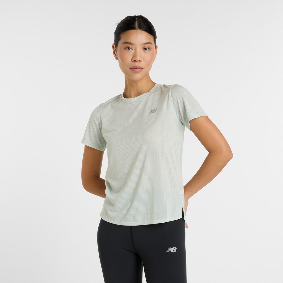 New Balance tričko Athletics T-Shirt green Velikost: XS
