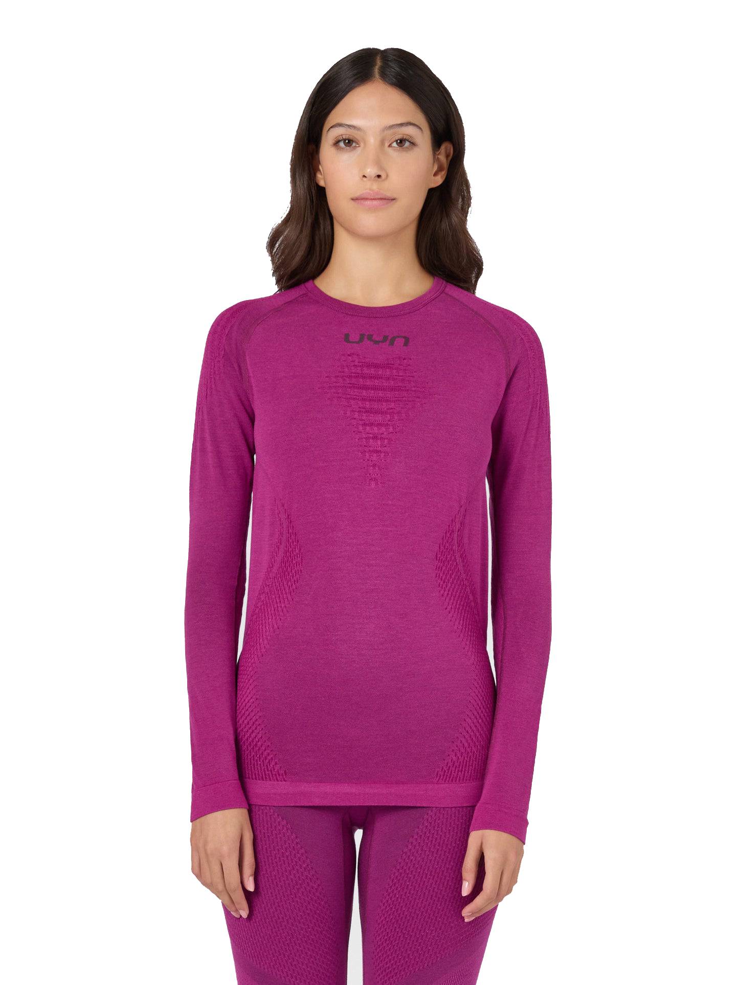 Uyn tričko Woman Evolutyon Biotech Uw Shirt Long_Sl berry Velikost: XS