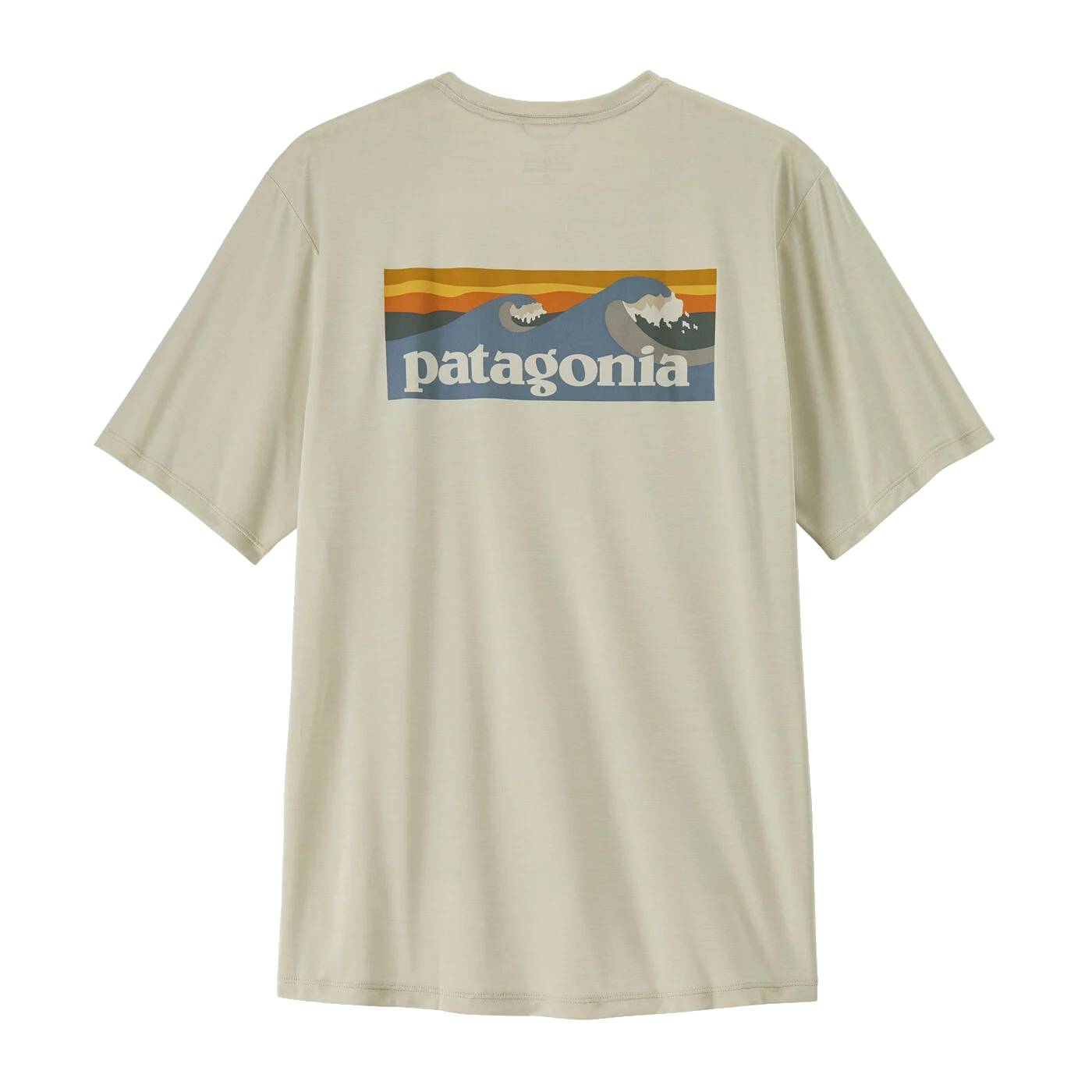 Patagonia tričko Cap Cool Daily Shirt - Boardshort Logo M dyno white Velikost: M