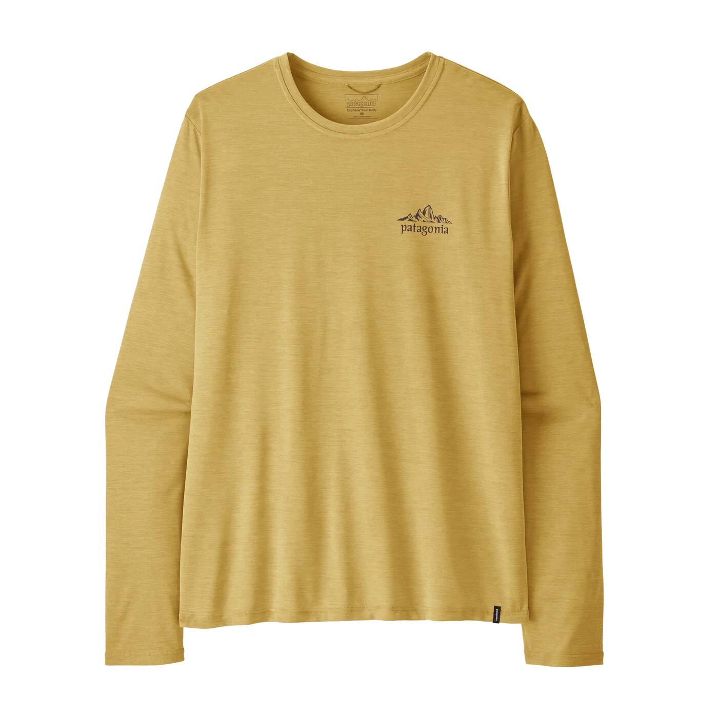 Patagonia tričko L/S Cap Cool Daily Shirt - Cloud Crag M limestone yellow Velikost: M