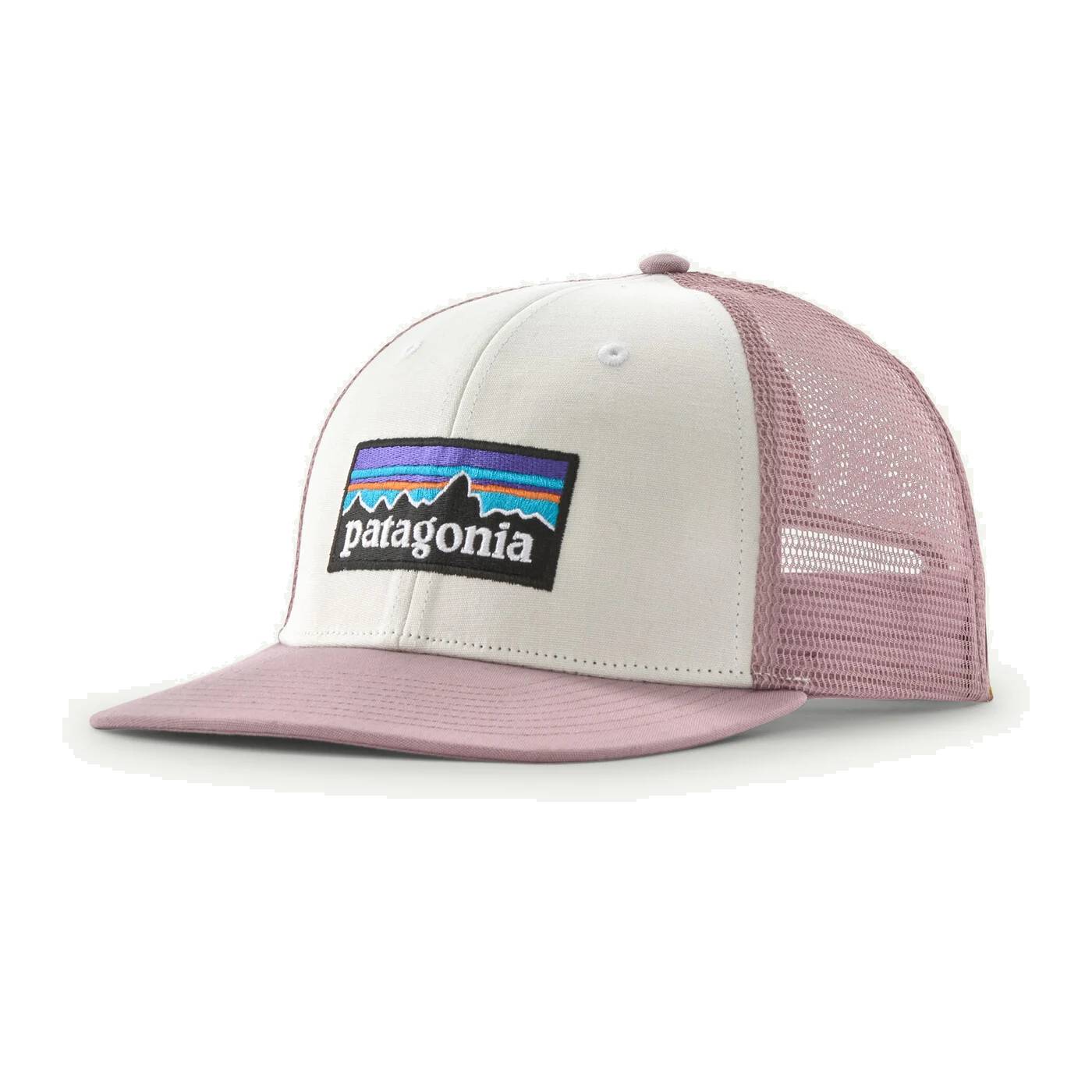 Patagonia šiltovka P-6 Logo LoPro Trucker Hat white quiet violet Velikost: ALL