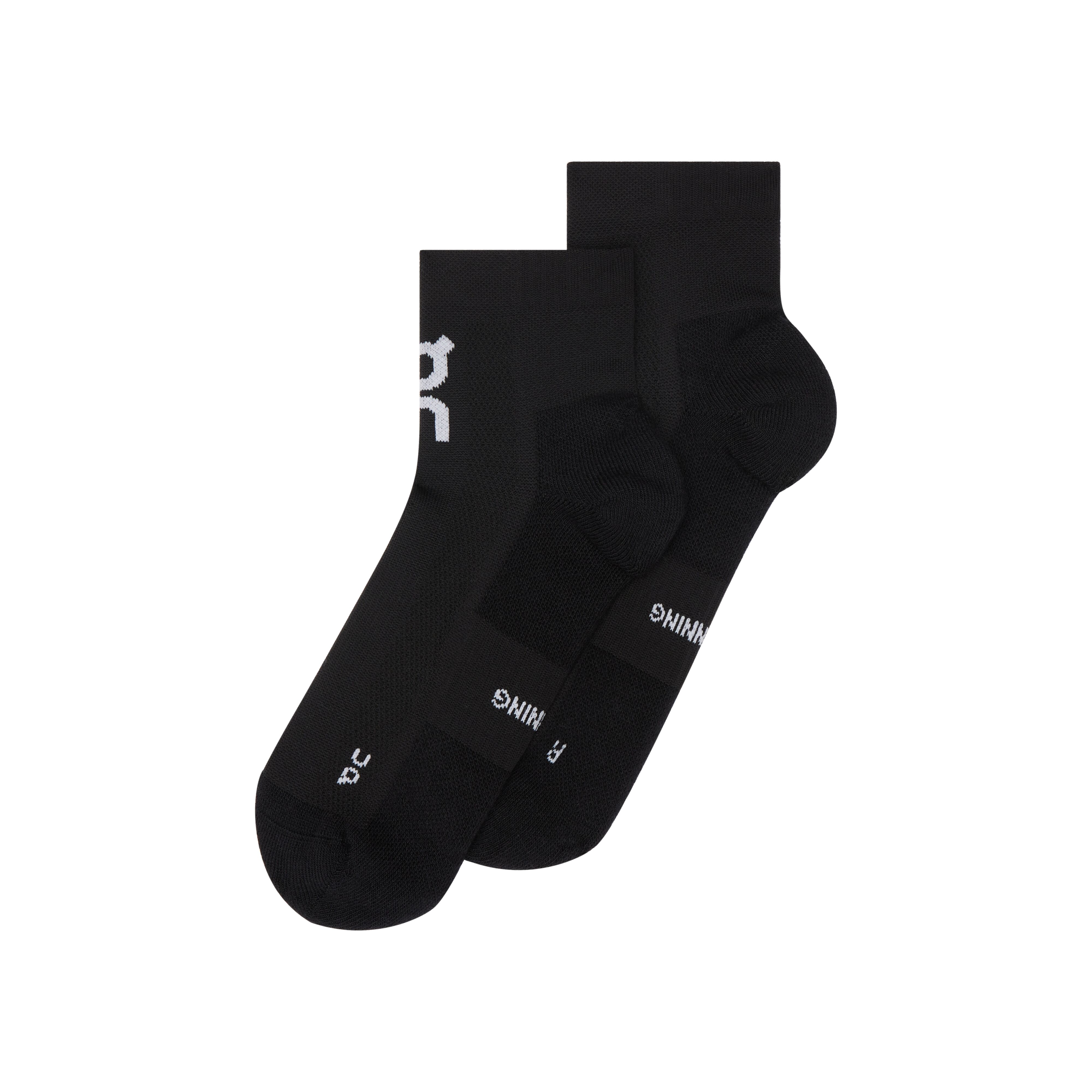 On ponožky Core Run Sock Mid 2P black Velikost: M