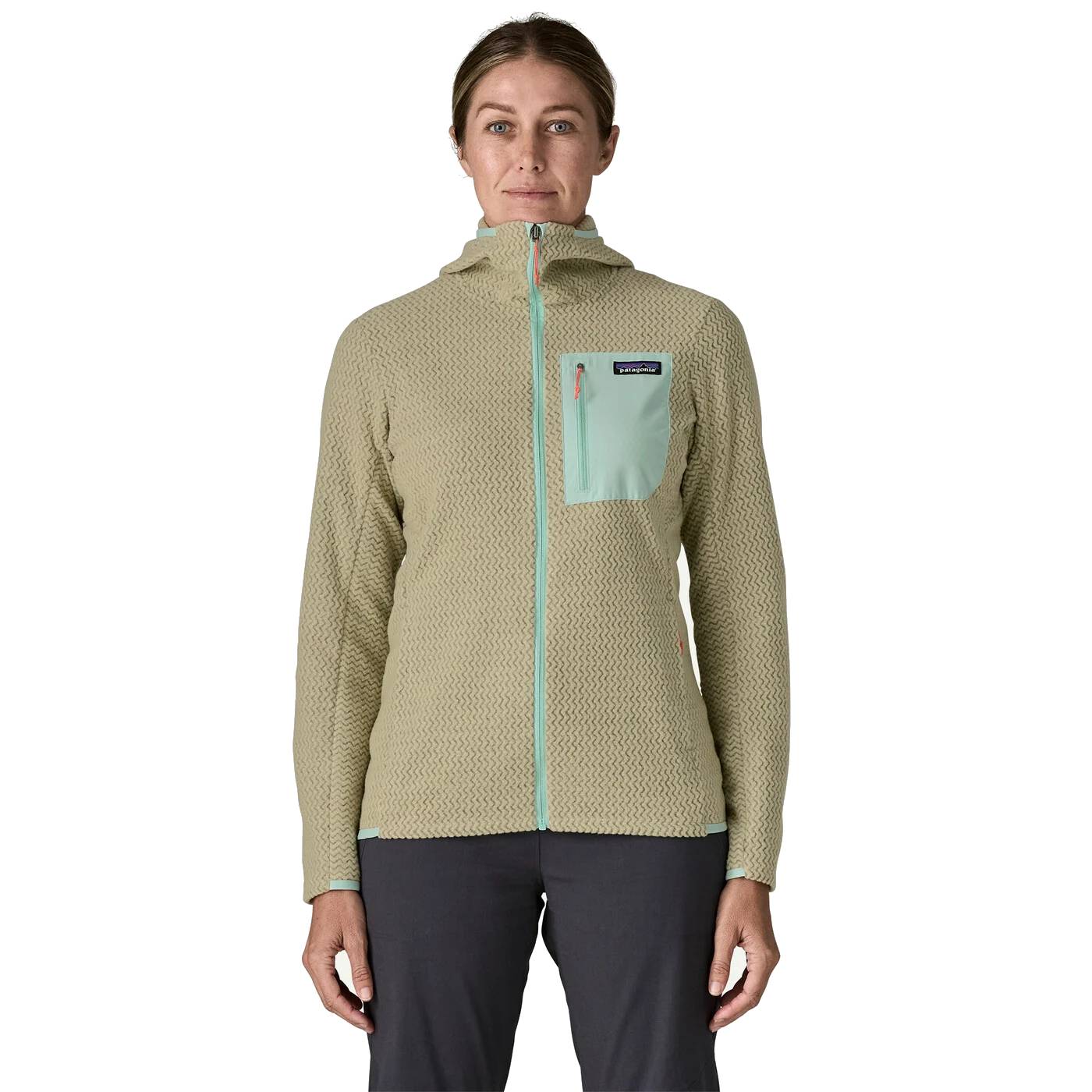 Patagonia mikina R1 Air Full-Zip Hoody W weathered stone Velikost: L