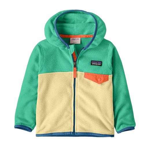 Patagonia bunda Baby Micro D Snap-T Jkt buttercup yellow w/aqua stone Velikost: 3T