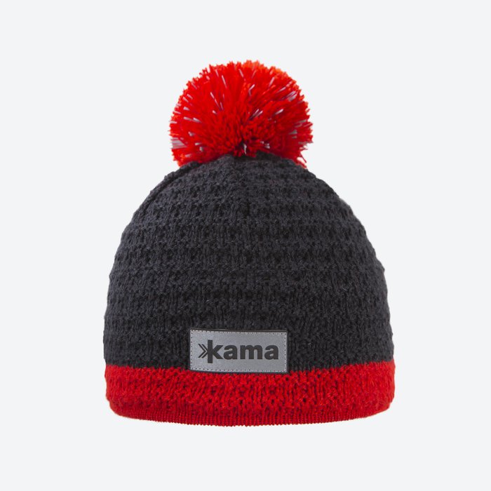 Kama - čiapka Merino B71 dark grey Velikost: M