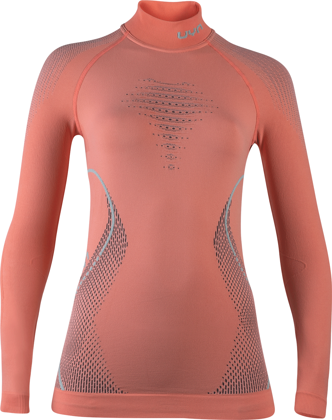 UYN - tričko T EVOLUTYON UW SHIRT LG_SL TURTLE NECK coral/anthracite/aqua Velikost: L/XL