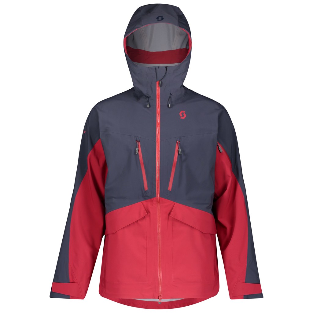 Scott - bunda Z M VERTIC DRX 3L 	blue nights-wine red Velikost: XL