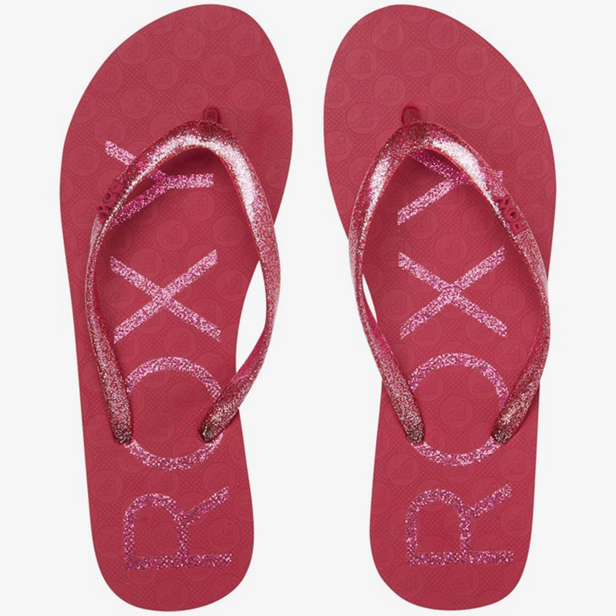 Roxy - šľapky VIVA SPARKLE hot pink Velikost: 6