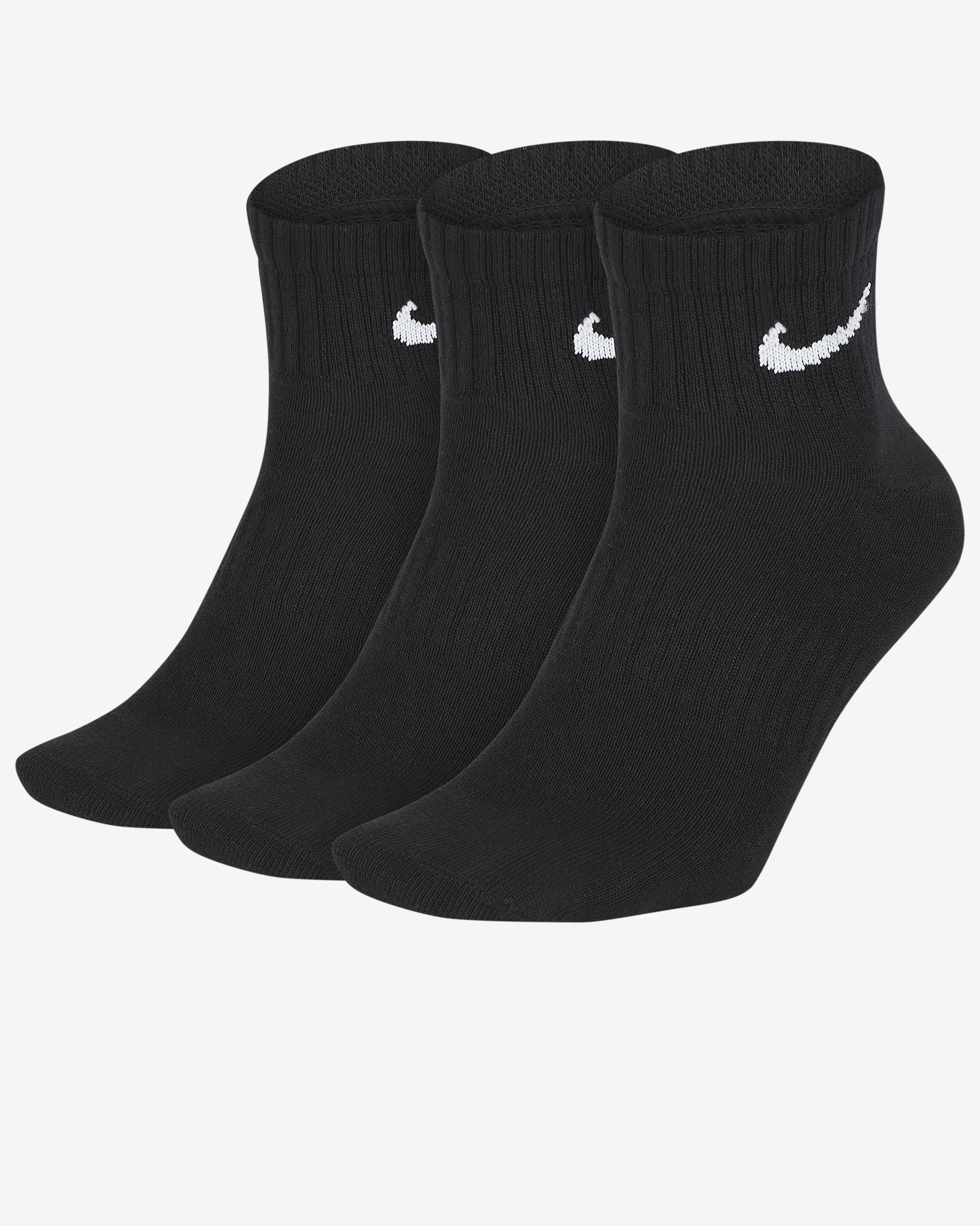 Nike ponožky Everyday Ltwt Ankle 3e black Velikost: L