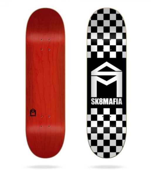 Sk8Mafia doska House Logo Checker Black 8