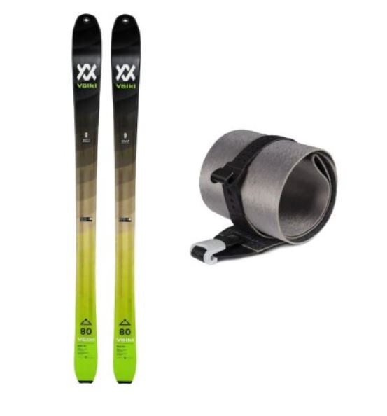 Völkl lyže Rise 80 + Fell 22/23 black/green Velikost: 163