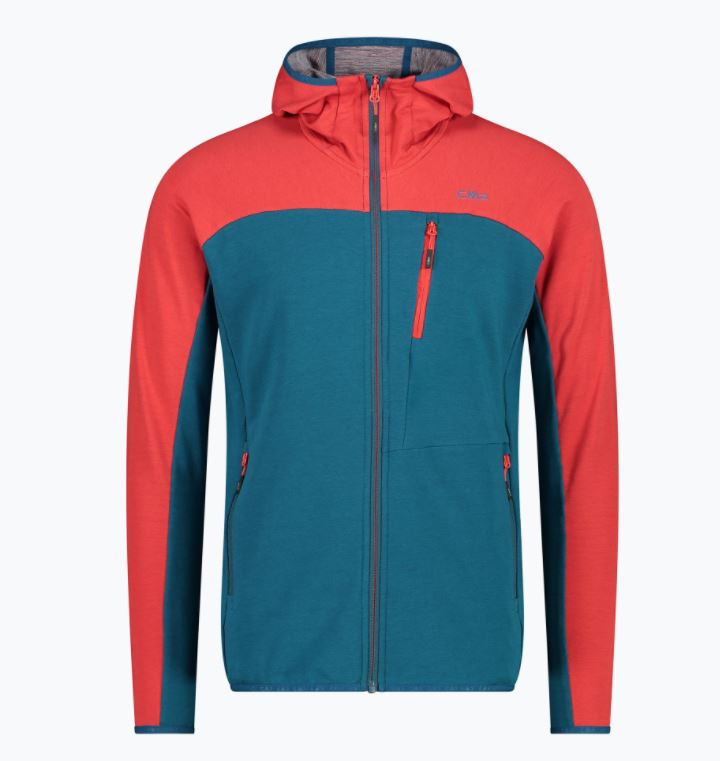 CMP bunda Man Hybrid Jacket Fix Hood dark green Velikost: 48