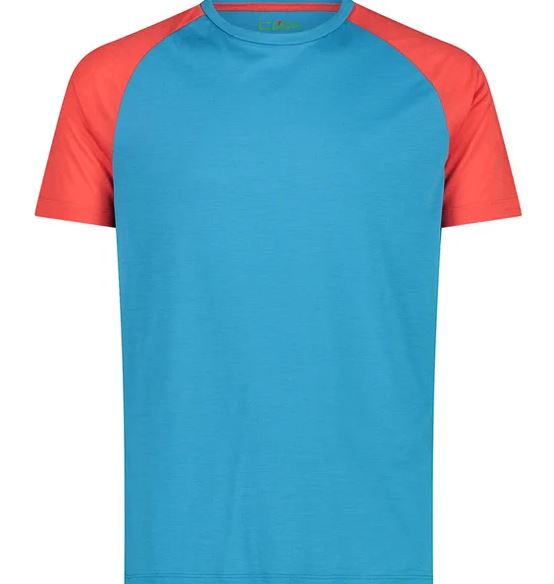 CMP tričko Man T-Shirt blue orange Velikost: 48