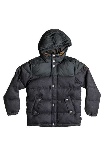 QUIKSILVER - bunda Z WOOLMORE YOUTH Dark heather grey (Velikost 12)