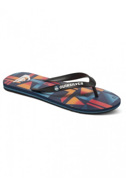 QUIKSILVER - obuv SW MOLOKAI CHECK REMIX YOUTH BLACK/RED/BLACK (Velikost 37)