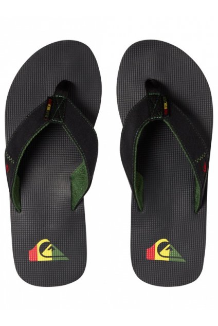 QUIKSILVER - šlapky MOLOKAI ABYSS green/black/green (Velikost 40)