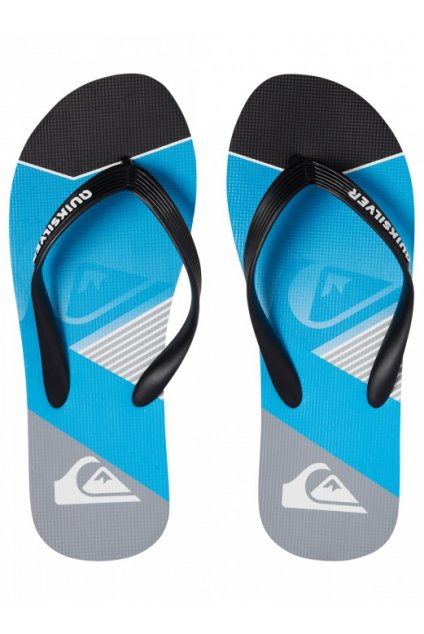 QUIKSILVER - šlapky MOLOKAI SLASH FADE LOGO YOUTH black/blue/grey (Velikost 35)