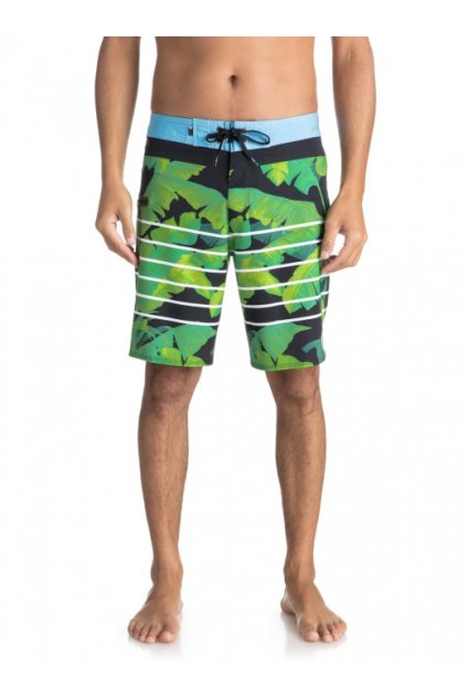 QUIKSILVER - šortky B HIGHLINE ISLAND TIME 19 mallard green (Velikost 30)