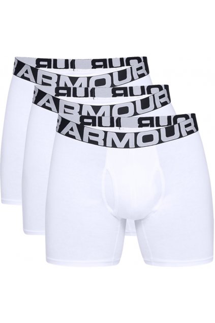 Under Armour - boxery Charged Cotton 6in 3 Pack white (Velikost LG)