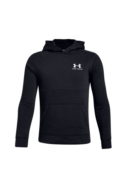 UNDER ARMOUR - mikina EU Cotton Fleece Hoody graphite black (Velikost YLG)