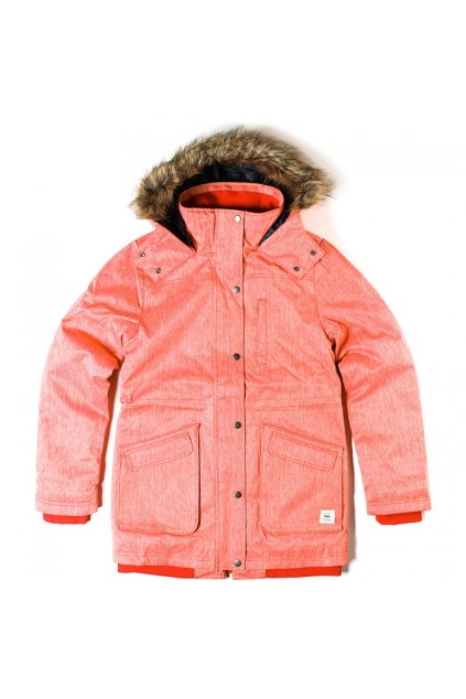 Vans - bunda Z CADET 2 PARKA FLAME SCARLET HEATHER (Velikost S)