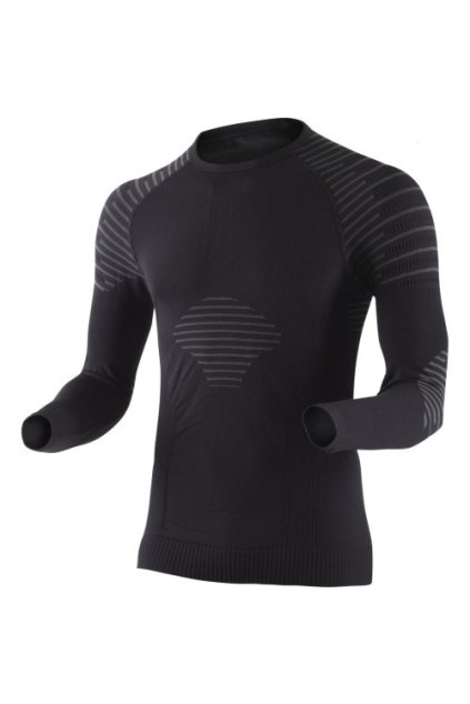 X-Bionic - tričko T Man Invent Shirt Long Sleeve black/anthracite (Velikost L)