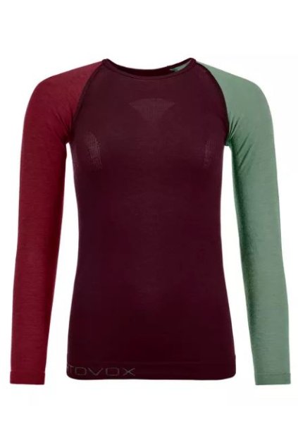 Ortovox tričko 120 Comp Light Long Sleeve W dark wine