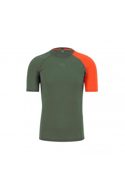 Karpos tričko Dinamico Merino 130 T-shirt thyme spicy orange (Velikost L)
