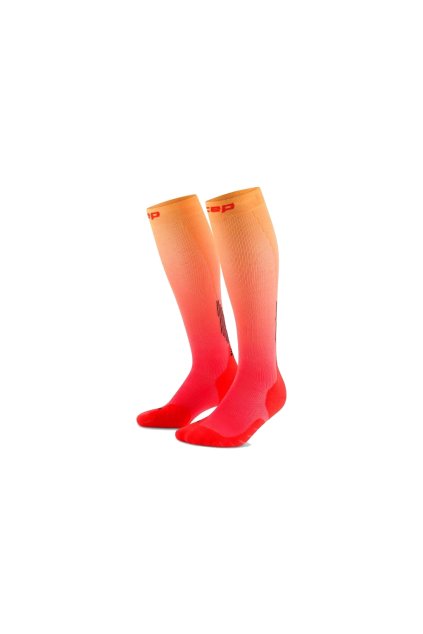 6127 9 core run edt gradient socks tall 5 0 red marigold fade wp70ng wp80ng front 2 white 4to5 1536x1536px