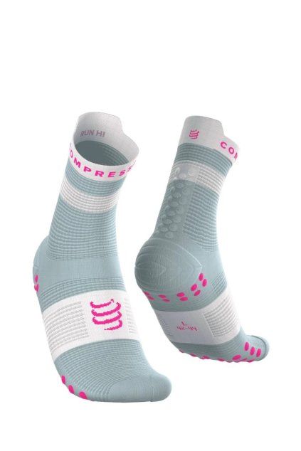 pro racing socks v40 run high ether neon pink
