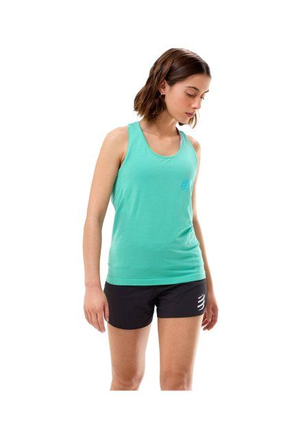 performance singlet w pool blue