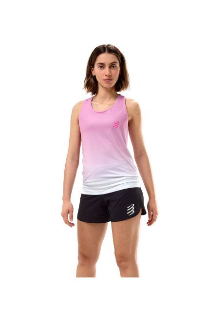 performance singlet w begonia white