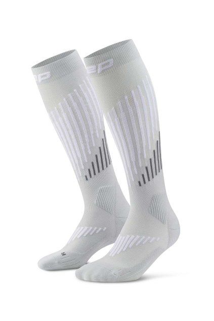 core run merino socks tall 3 0 grey white wp702v wp802v front 2 transp 4to5