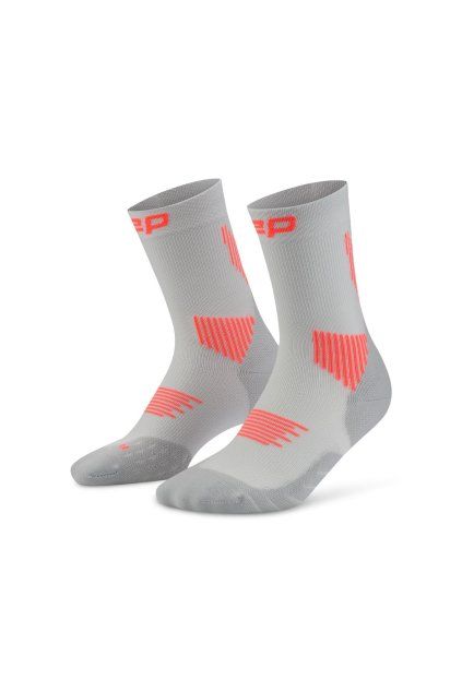 cep core run socks mid cut 5 0 grey wp7c2r wp8c2r front 2