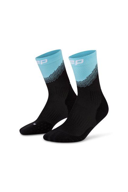 cep run edt split socks mid cut black light blue wpfc3k wpec3k front 2