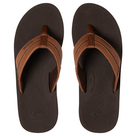 Levně Quiksilver pantofle COASTAL OASIS DELUXE Brown