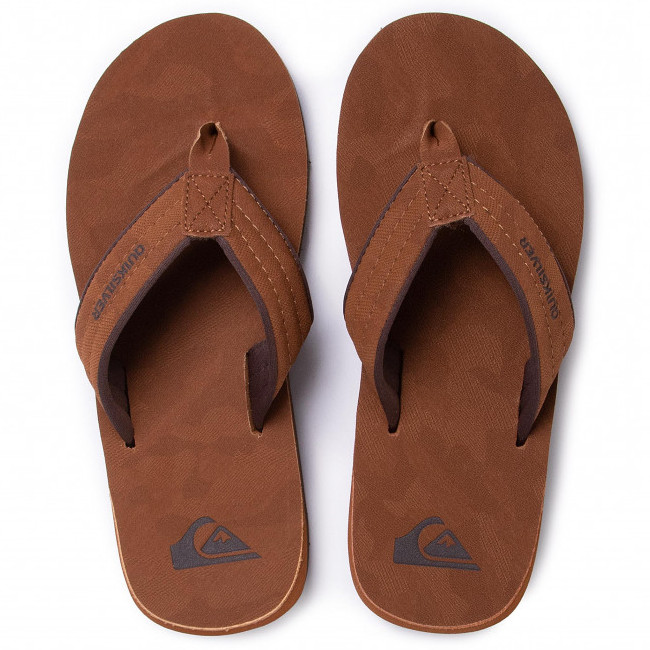 Levně Quiksilver - pantofle CARVER NUBUCK brown