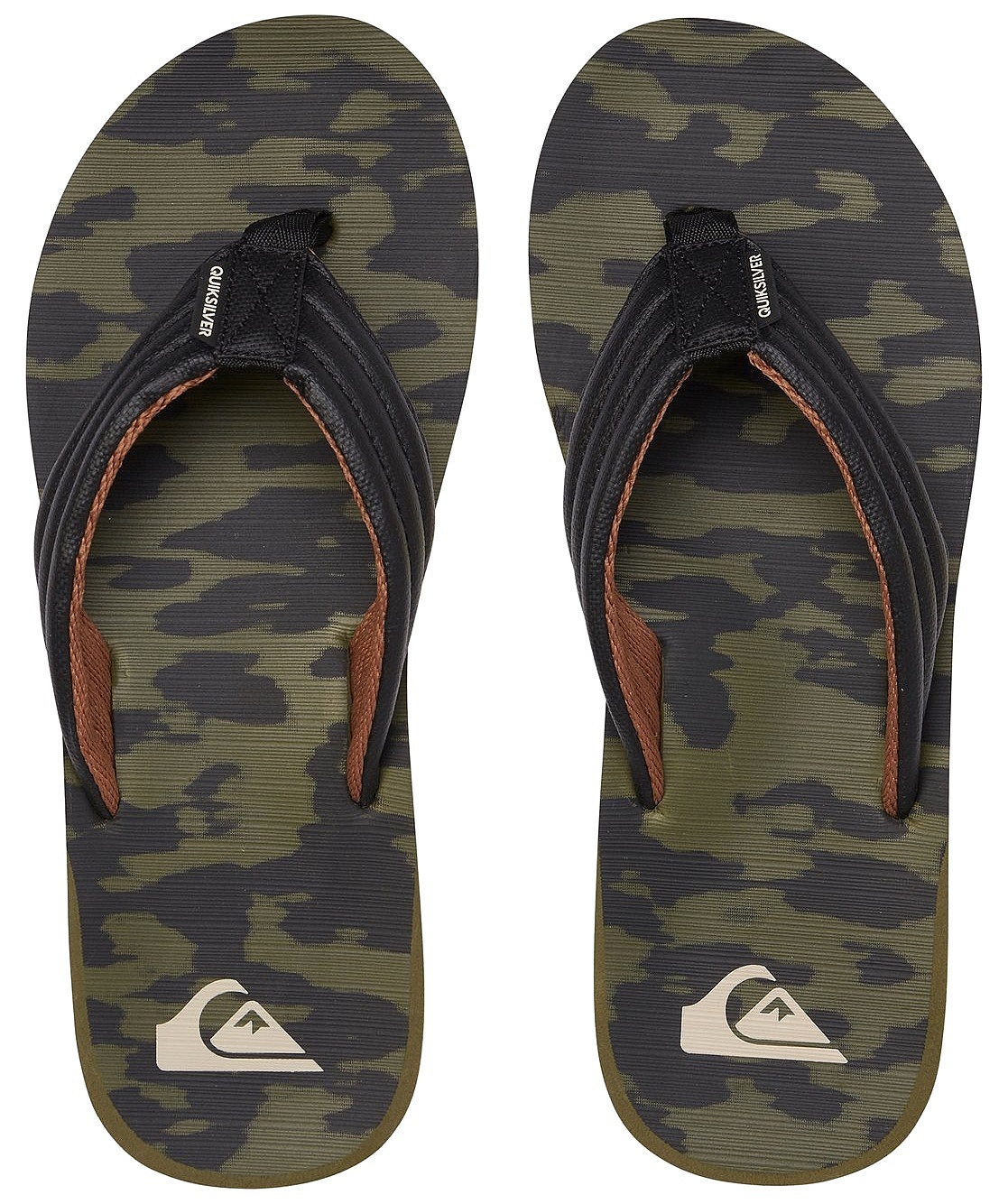 Levně Quiksilver - pantofle CARVER PRINT black/grey