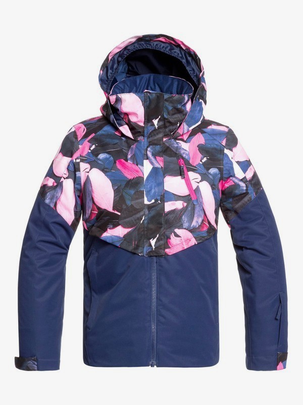 Roxy - bunda Z FROZEN FLOW GIRL JK medieval blue plumes Velikost: 12