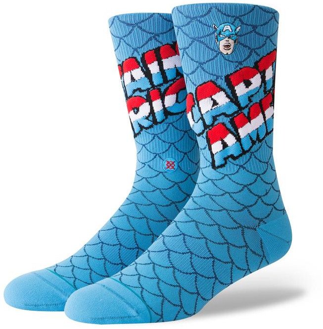 Stance ponožky Stance CAPTAIN AMERICA blue Velikost: M