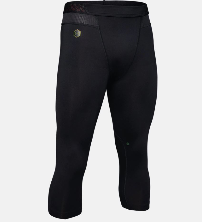 Under Armour - legíny RUSH 3/4 black Velikost: SM