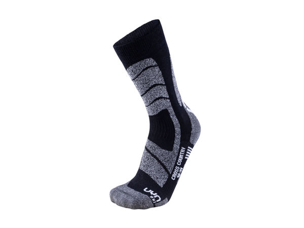 UYN - ponožky T SKI CROSS COUNTRY SOCKS black/mouline Velikost: 35/38